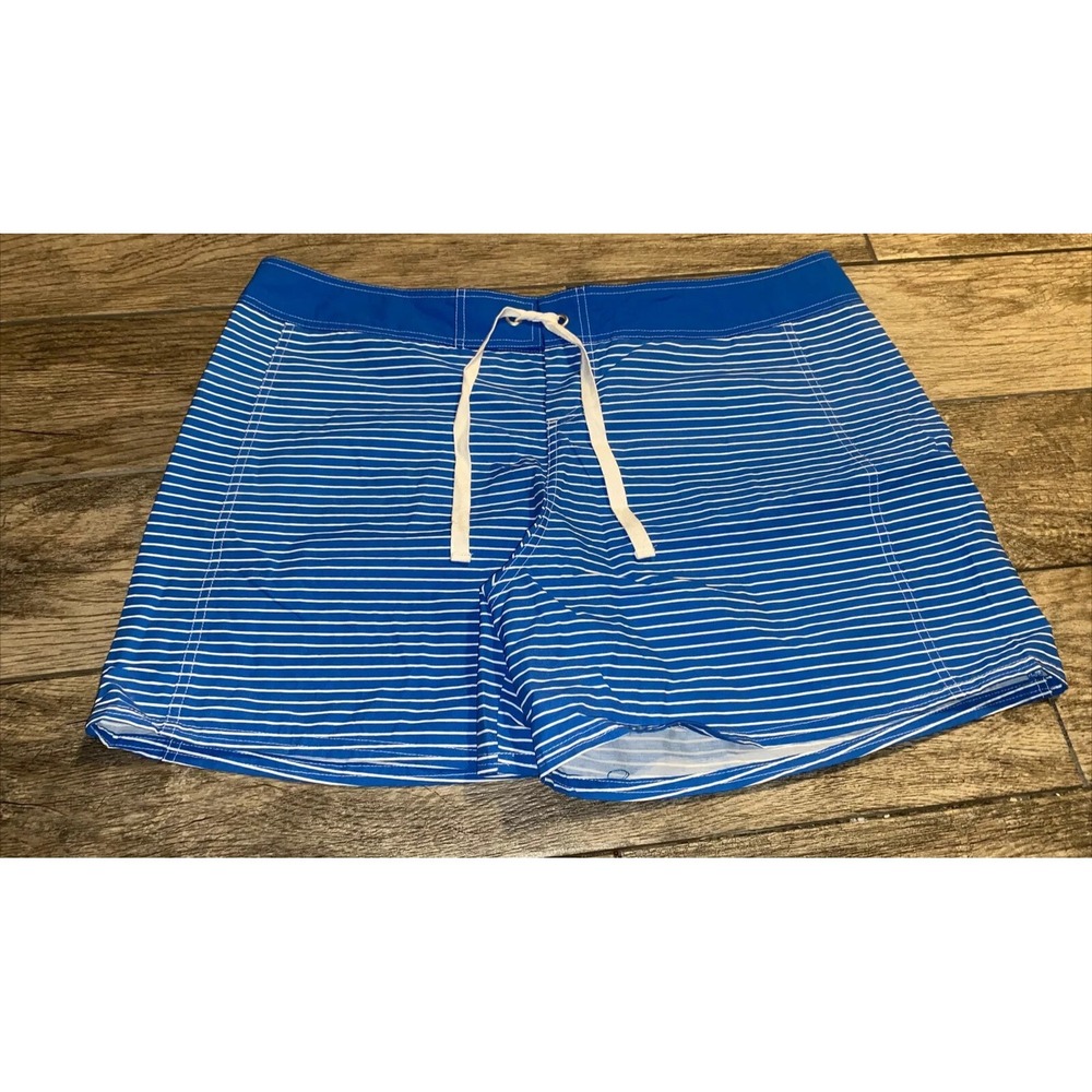New Mens Tommy bahama Board shorts Sz XL  XLarge  Blue White Stripe Cotton Blend